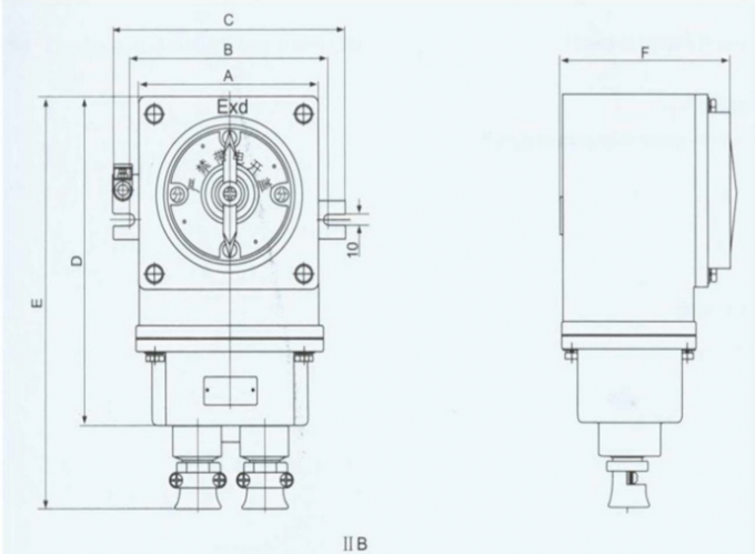 Explosion-Proof Wall Mount BHZ51 Switch for Hazardous Areas — Aluminum Housing & Stainless Steel Exterior