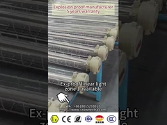 Ex Flameproof LED Fluorescent Light Ex d ATEX IECEx rated IP66 for hazardous Areas 53W 101lm/w