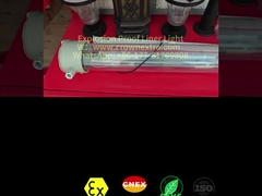 T8 Liner Anti-Corrosion Stainless Steel Grp Explosion Proof Fluorescent Lamp Single Tube