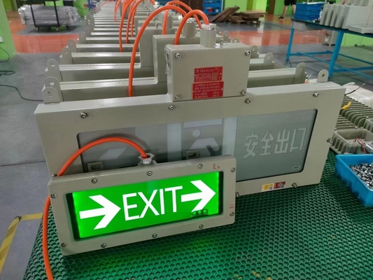 50 000 Hour Explosion Proof Emergency Exit LED Lighting With 120 Lumens Per Watt And IP66 Protection