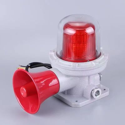 LED Explosion-Proof Audible and Visual Alarm Lights for industrial environments flashing frequency 150 times/min