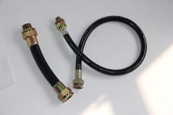 304 Stainless Steel Explosion Proof Flexible Conduit Braided Connecting Pipe Rubber Flexible Hose