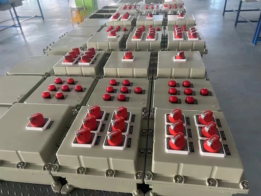 Outdoor Flameproof Control Panels With 2mm Powder Coated Surface Finish ≤225A Voltage Customized