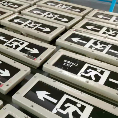 Factory Direct LED Exit Sign Explosion Proof Emergency Lights Mounted On Wall Customized Pictogram  Available