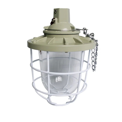 Lumen 5000K Explosion Proof HID Light Fixture Tempered Glass Lens Die Casting Aluminum Housing