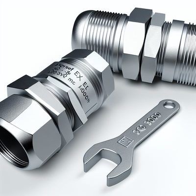 10-14mm Ex Proof Cable Gland with Single Wire Armor and Smooth Surface CE ROHS ISO9001 Certified