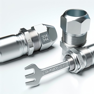 10-14mm Ex Proof Cable Gland with Single Wire Armor and Smooth Surface CE ROHS ISO9001 Certified