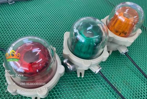 High Brightness Explosion Proof Warning Lights And Alarm Lamps Ceiling Mounted 150 times Per Min Flashing Frequency