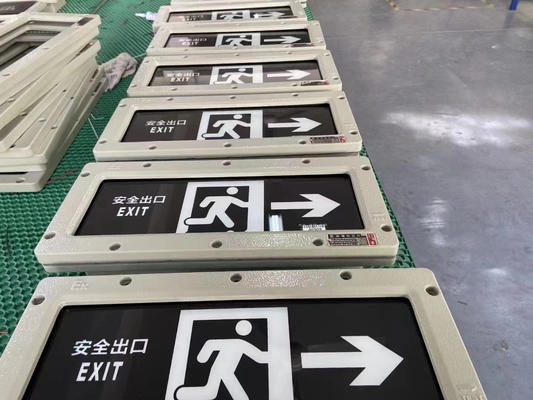 3 Watts Aluminum Alloy Die Casting Explosion Proof Emergency Exit Sign With 120 Mins
