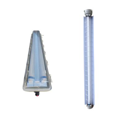 Ex Proof Flameproof Fluorescent Linear Lighting Fixture - IP66 - Corrosion Resistant 54watt ceiling flange pendant mount