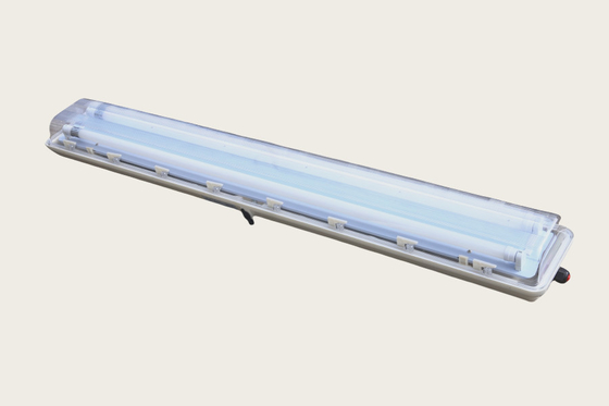Explosion Proof ATEX whole plastic(GRP) Fluorescent light fixture Lamp WF2 IP66 for Div 1 hazardous area 36W