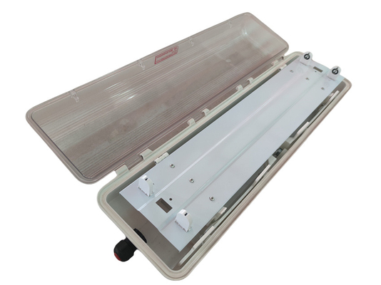 Flameproof LED Fluorescent Light Ex d ATEX IECEx rated IP66 for hazardous Areas 53W 100lm/w