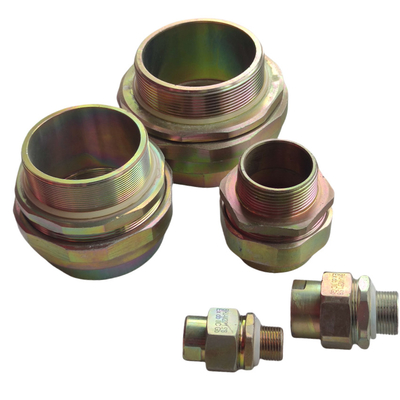 Silver Brass 6-12mm Clamping Ex Proof Gland Smooth Surface