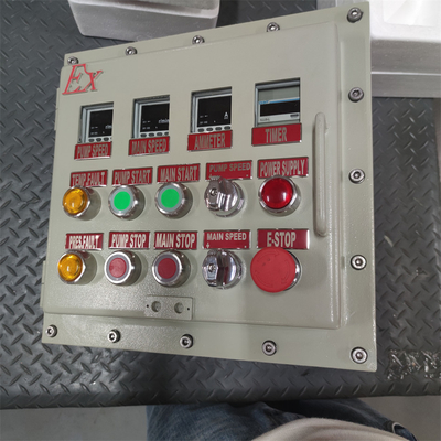 ATEX CNEX rated Ex d Flameproof Panel Box Enclosure IP66 WF2 for Hazardous area with Customized Cable Entry 295Vac