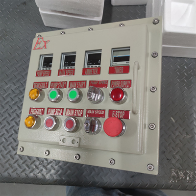 ATEX CNEX rated Ex d Flameproof Panel Box Enclosure IP66 WF2 for Hazardous area with Customized Cable Entry 295Vac