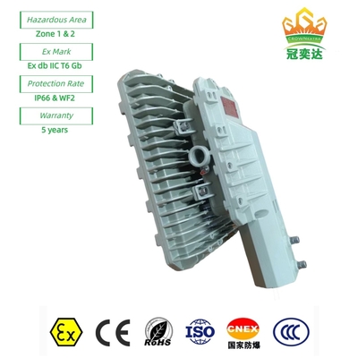 ATEX rated ExProof Street LED Lights WF2 IP66 CREE beads For Zone 1 Oilfield/Marine 180lm/w 295≤V