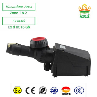 Rugged Explosion Proof Socket With Brass Contact For Industry Zone