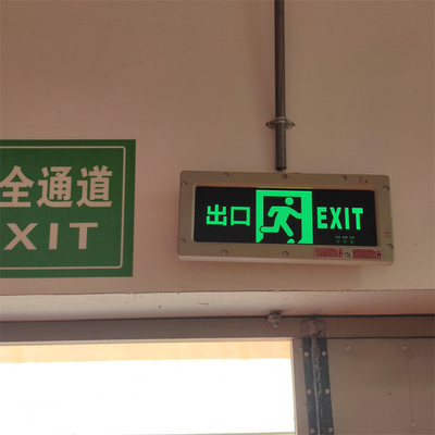 Industrial-Grade IP66 180mins Emergency Time LED Exit Sign for Hazardous Environments with Emergency Lighting Function