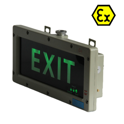 ATEX Safety LED Explosion-Proof Exit Light RoHS approved for hazardous Zone1 Div1 OEM available