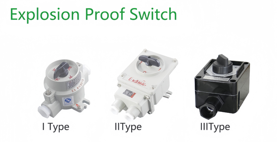380/220VAC 10-60A Explosion Proof Switch Waterproof