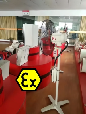 ATEX Certified Explosion-Proof Pivoting Fan 6600-1800m³/h IP54 Stable for Chemical Oil & Gas Mining Industries Energy-Efficient