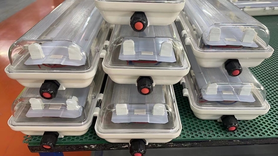 Ceiling/Wall Mount 54W Exproof Fluorescent Light with IP66 Protection and 120-140° Beam Angle