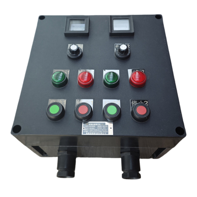 220V Explosion Proof Control Station ATEX Approved GRP Anti Corrsion IP66 WF2  Hanging Vertical Mounting For Hazardous Environment Zone1 Zone2