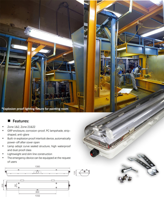 Energy Saving Dimmable 36 Inch T5 T8 Flame Proof LED Tube Light 6000K For Versatile Applications
