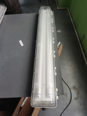 2*54W Anti Explosive Fluorescent Light ATEX IECEx Certificated Waterproof WF2 100lm/w Luminous Efficiency Ceiling Mounting For Zone 21 22 1 2