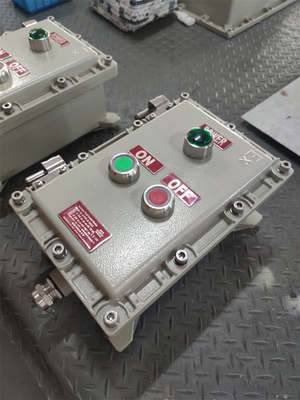 10A Exd Explosion Proof Control Sation ATEX Rated Marine Grade Aluminum Cable Entry G3/4&quot; 220VAC 380VAC For ZONE1 Claas1 Hazardous Area
