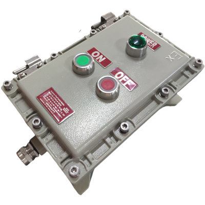 10mm Thick Explosion Proof Flameproof Control Sation Box IP66 Anti Corrsion Customized Cable Entry High Reliability For Airport Gas Staion ZONE1