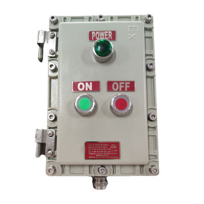 10mm Thick Explosion Proof Flameproof Control Sation Box IP66 Anti Corrsion Customized Cable Entry High Reliability For Airport Gas Staion ZONE1