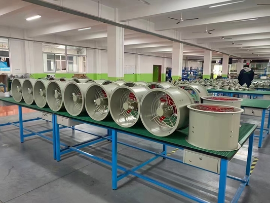 Durable Energy-Efficient Atex IP54 Explosion Proof Axial Fan 90-1500W For Drilling Platforms Storage Areas
