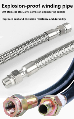 Ex Proof Flexible Pipe Conduit ATEX Certified IP66 WF2 Rubber Stainless Steel