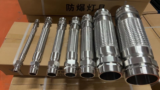 ATEX/IECEx Ex d Explosion‑Proof Flexible Conduit – ½″ PVC‑Coated Stainless Steel, IP66 for Zones 1/2 & 21/22