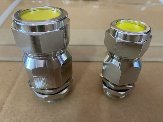 Brass Ex Proof Cable Gland With IP68 Ingress Protection And Working Temperature -40~100 Degree