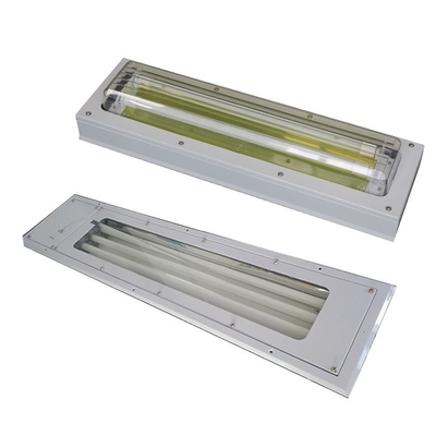 Whole Plastic GRP Explosion Proof Fluorescent Light Fixture 100lm/w Luminous Efficiency 120-140° Beam Angle