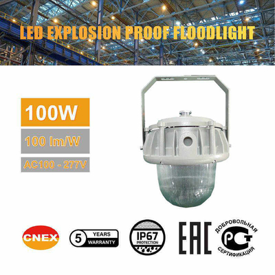 Hazardous Area Lighting Aluminum Aolly IP66 50-100W High Efficiency LED