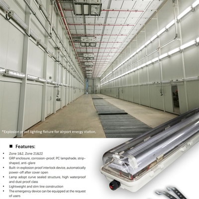 ATEX Certified Explosion Proof T5 LED Fixture – 18W & 36W Tube, IP66 Waterproof for Oil&Gas&Chemical