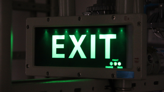 Explosion Proof LED Exit Sign BYY Series 3W Die-Cast Aluminum