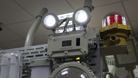 High-strength aluminum alloy material 2*3w IP66 WF2 Outdoor LED Explosion Proof Charging Emergency Light for Chemical plants and warehouses