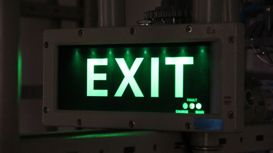 Wall Mounted 3W 120 180 Mins Emergency Escape Light Custom Colors LED Indicators Surface Can Be Customised for Zone 1 and Zone 2