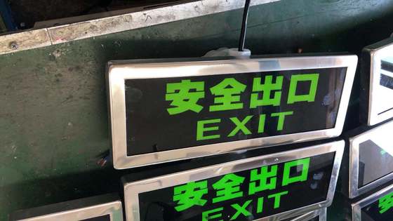 High Strength Aluminium 50000Hours Long Life Explosion Proof Exit Emergency Egress Light with Rechargeable Battery