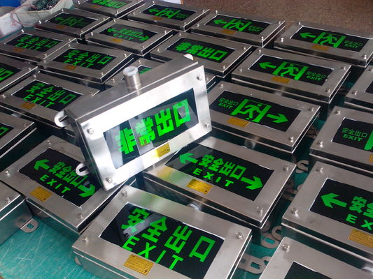 High Strength Aluminium 50000Hours Long Life Explosion Proof Exit Emergency Egress Light with Rechargeable Battery