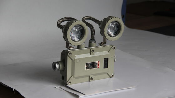 High Quality LED Lighting ATEX IP66 Emergency Light Rechargeable Double Head Lamp Exit Light Danger Zones 1 and 2