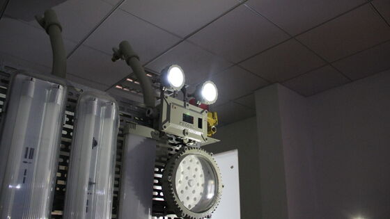 High Quality LED Lighting ATEX IP66 Emergency Light Rechargeable Double Head Lamp Exit Light Danger Zones 1 and 2