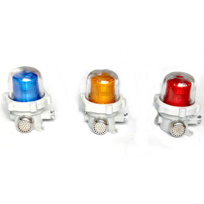 Explosion Proof Obstruction Lights Featuring Explosion Proof Alarm Lights with Red Yellow Blue Internal Lampshade and Flashing Frequency 150 Times per Minute