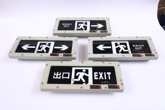 Explosion Proof Emergency Model Exit Light with Customised 90-180mins 3W 220VAC Exit Sign for Hazardous Areas and Zones 1＆ 2