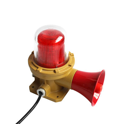 Input Voltage 50Hz Explosion Proof Alarm Lights Ceiling Mounting Red Yellow Blue Internal Lampshade Options for Industrial Safety