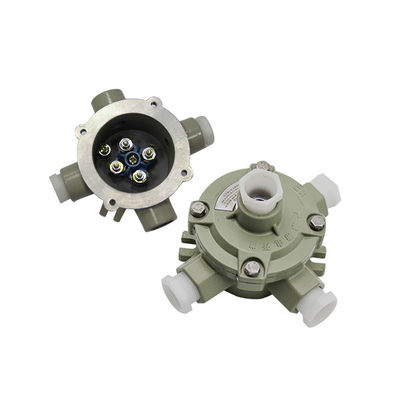 Custom Enclosure IP66 Waterproof ATEX Junction Box Enclosure Flame Retardant Power 220V/380V Cast Aluminium Junction Box